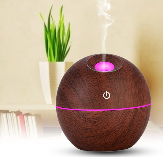 ZenAroma diffuseur ultrasonique USB compact avec brume fine et LED 7 couleurs pour huiles essentielles