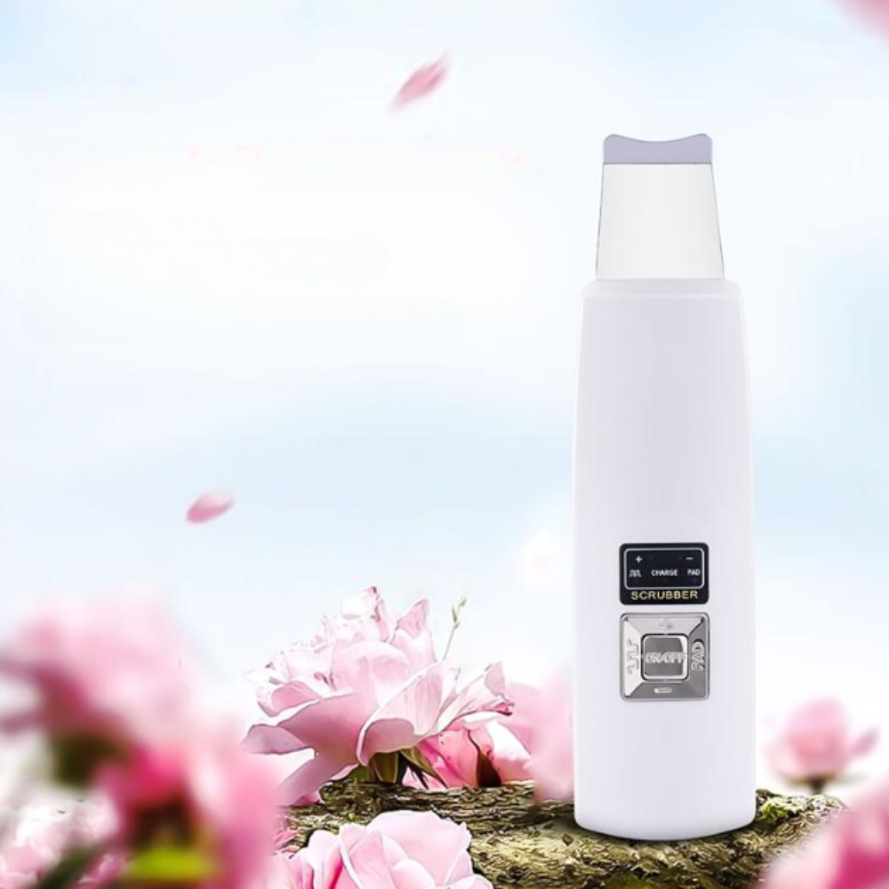 DermiCleanse spatule ultrasonique visage pour pores et points noirs, embout métallique de nettoyage profond