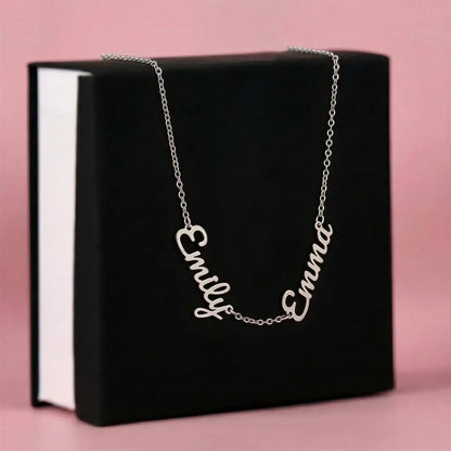 💕 Collier 2 ou 3 Prénoms Personnalisé
