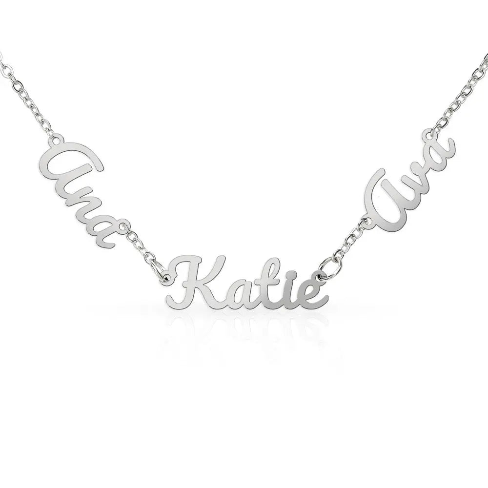 💕 Collier 2 ou 3 Prénoms Personnalisé