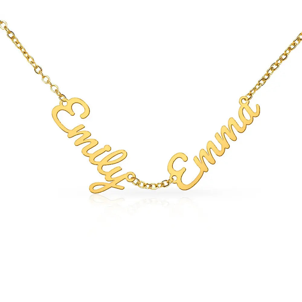💕 Collier 2 ou 3 Prénoms Personnalisé