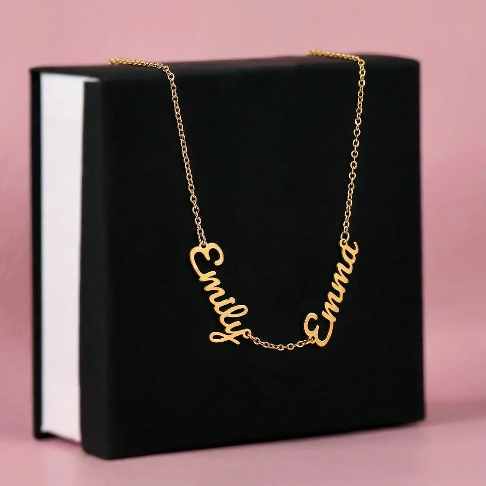 💕 Collier 2 ou 3 Prénoms Personnalisé