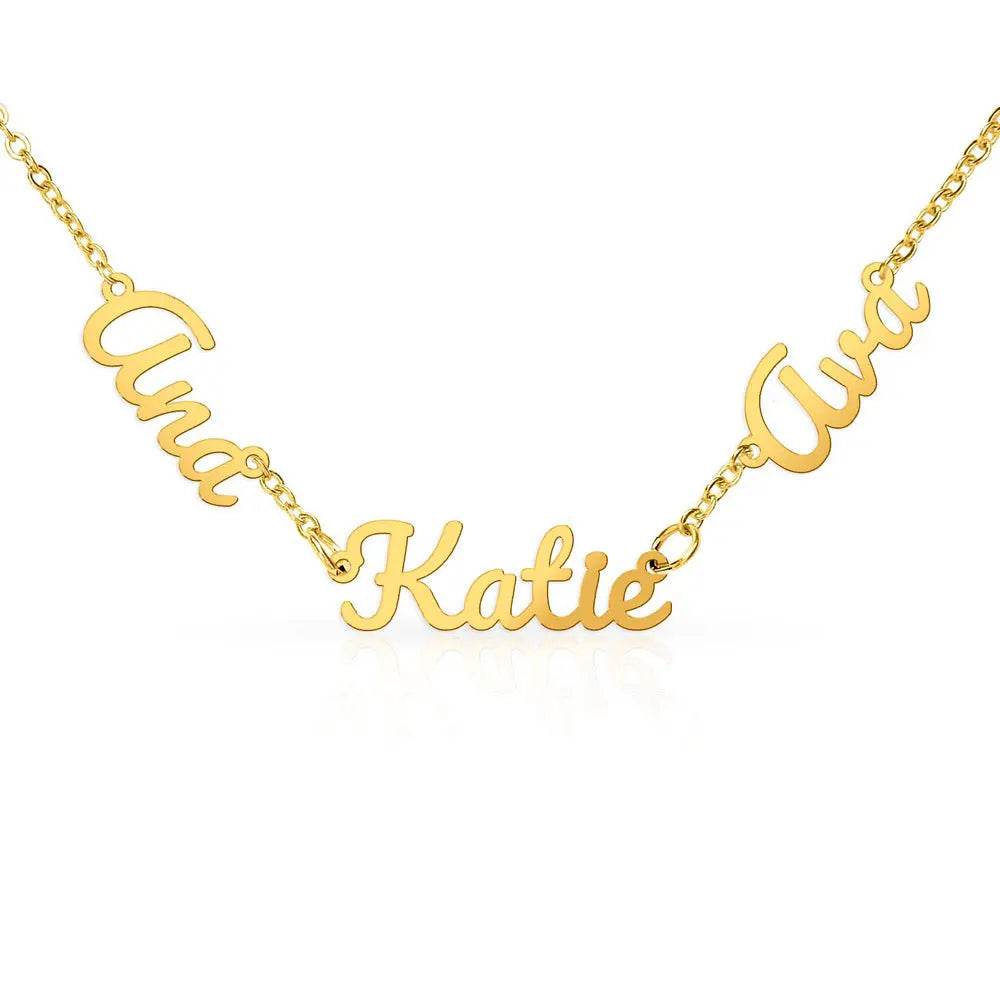 💕 Collier 2 ou 3 Prénoms Personnalisé