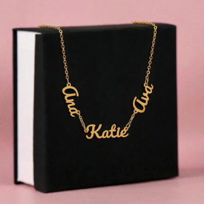 💕 Collier 2 ou 3 Prénoms Personnalisé