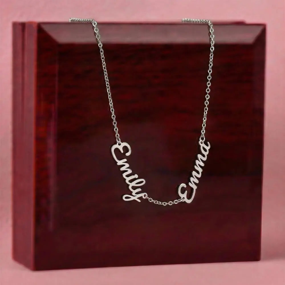 💕 Collier 2 ou 3 Prénoms Personnalisé