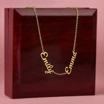 💕 Collier 2 ou 3 Prénoms Personnalisé