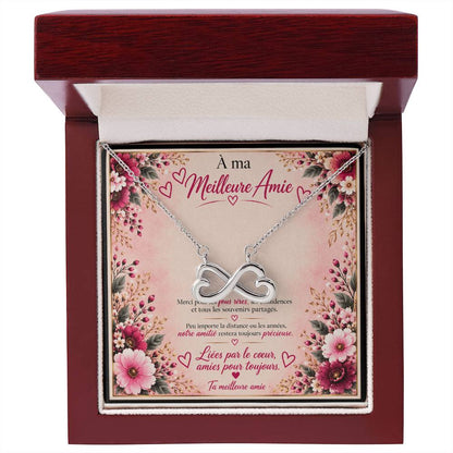 💗 À Ma Meilleure Amie – Collier Cœur Infini « Liées pour Toujours »