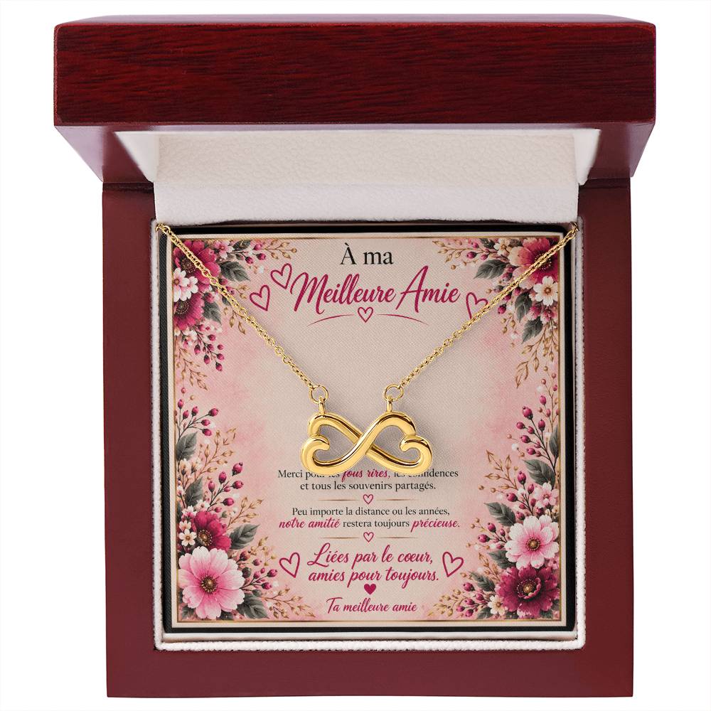💗 À Ma Meilleure Amie – Collier Cœur Infini « Liées pour Toujours »