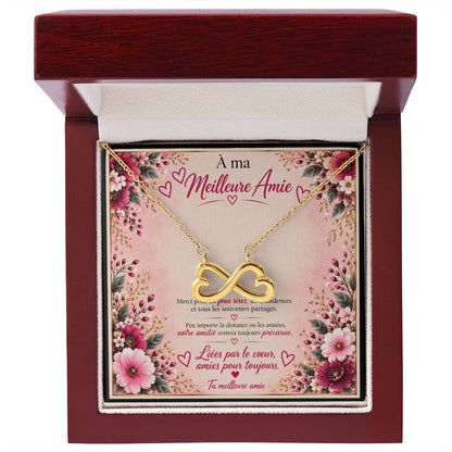💗 À Ma Meilleure Amie – Collier Cœur Infini « Liées pour Toujours »