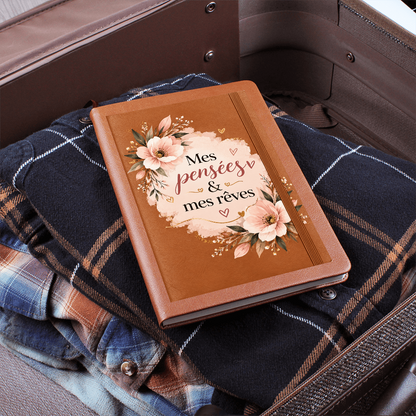 📖 Journal en Cuir - 🌸Mes pensées & mes rêves