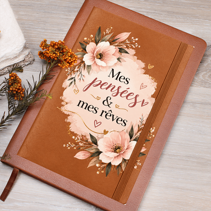 📖 Journal en Cuir - 🌸Mes pensées & mes rêves