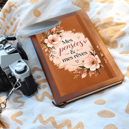 📖 Journal en Cuir - 🌸Mes pensées & mes rêves