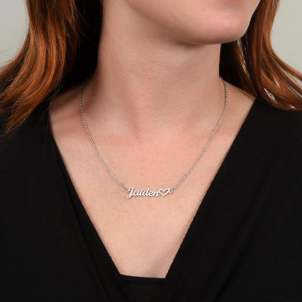 ❤️ Personalized Name Necklace with Heart