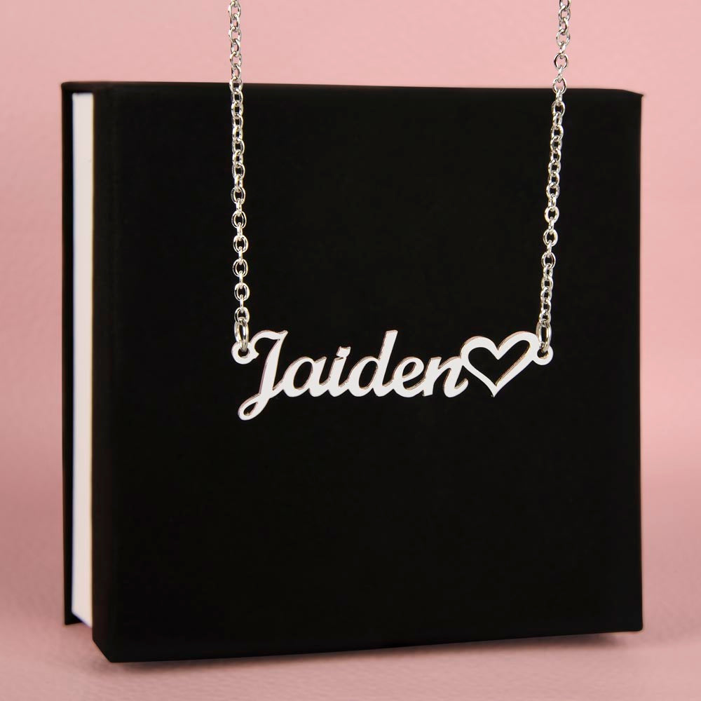 ❤️ Personalized Name Necklace with Heart