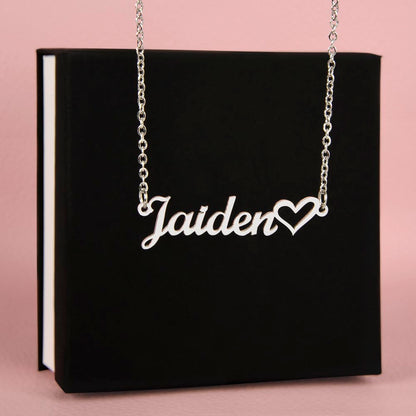 ❤️ Personalized Name Necklace with Heart