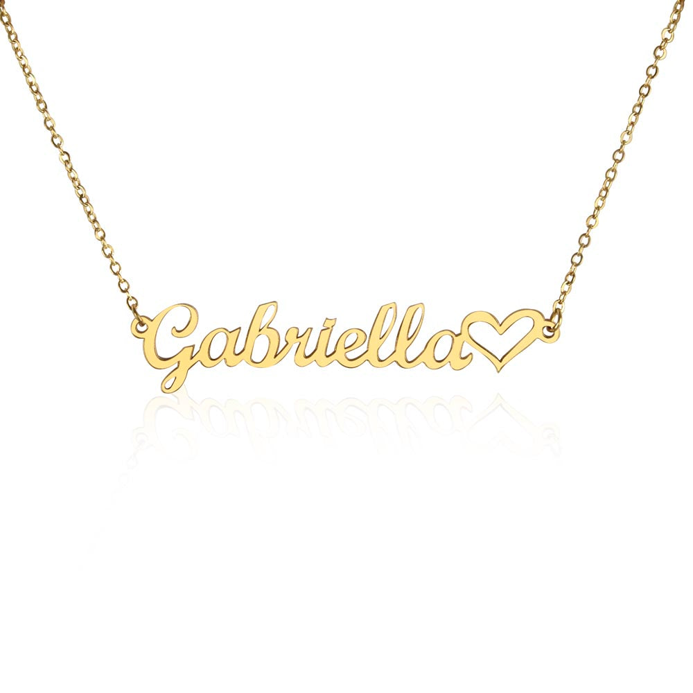 ❤️ Personalized Name Necklace with Heart