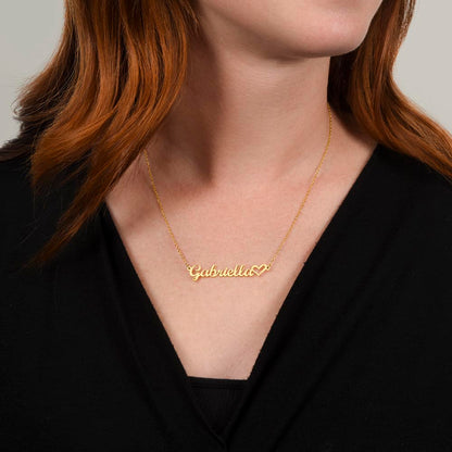 ❤️ Personalized Name Necklace with Heart