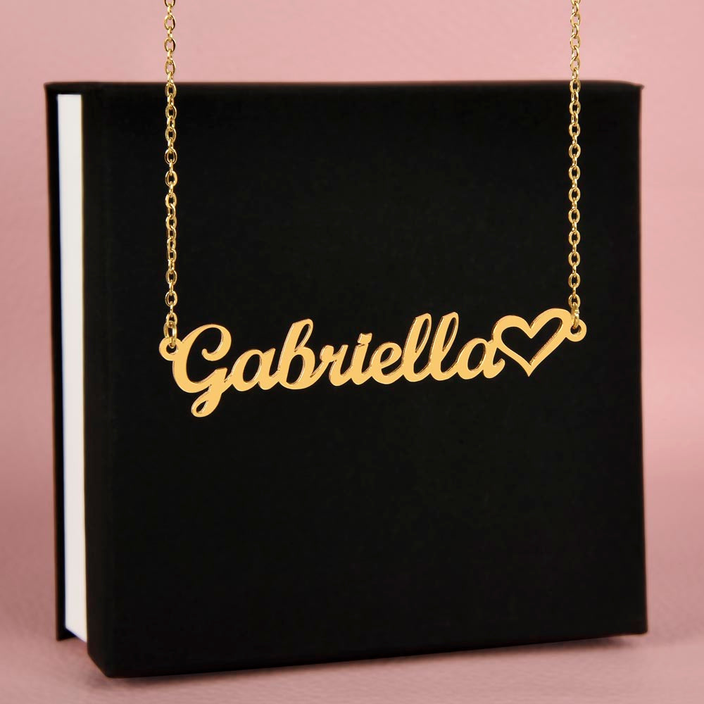 ❤️ Personalized Name Necklace with Heart