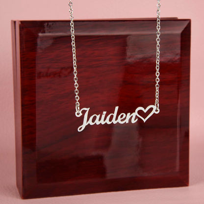 ❤️ Personalized Name Necklace with Heart
