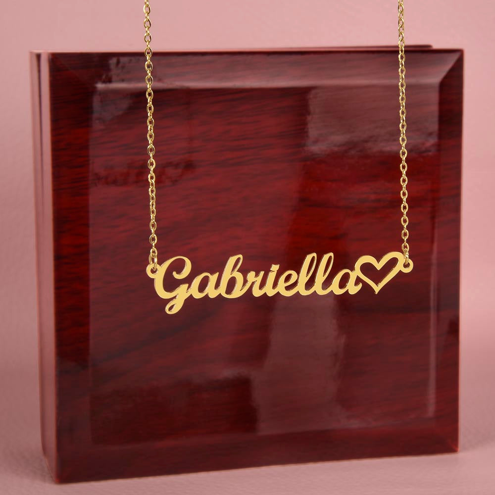 ❤️ Personalized Name Necklace with Heart