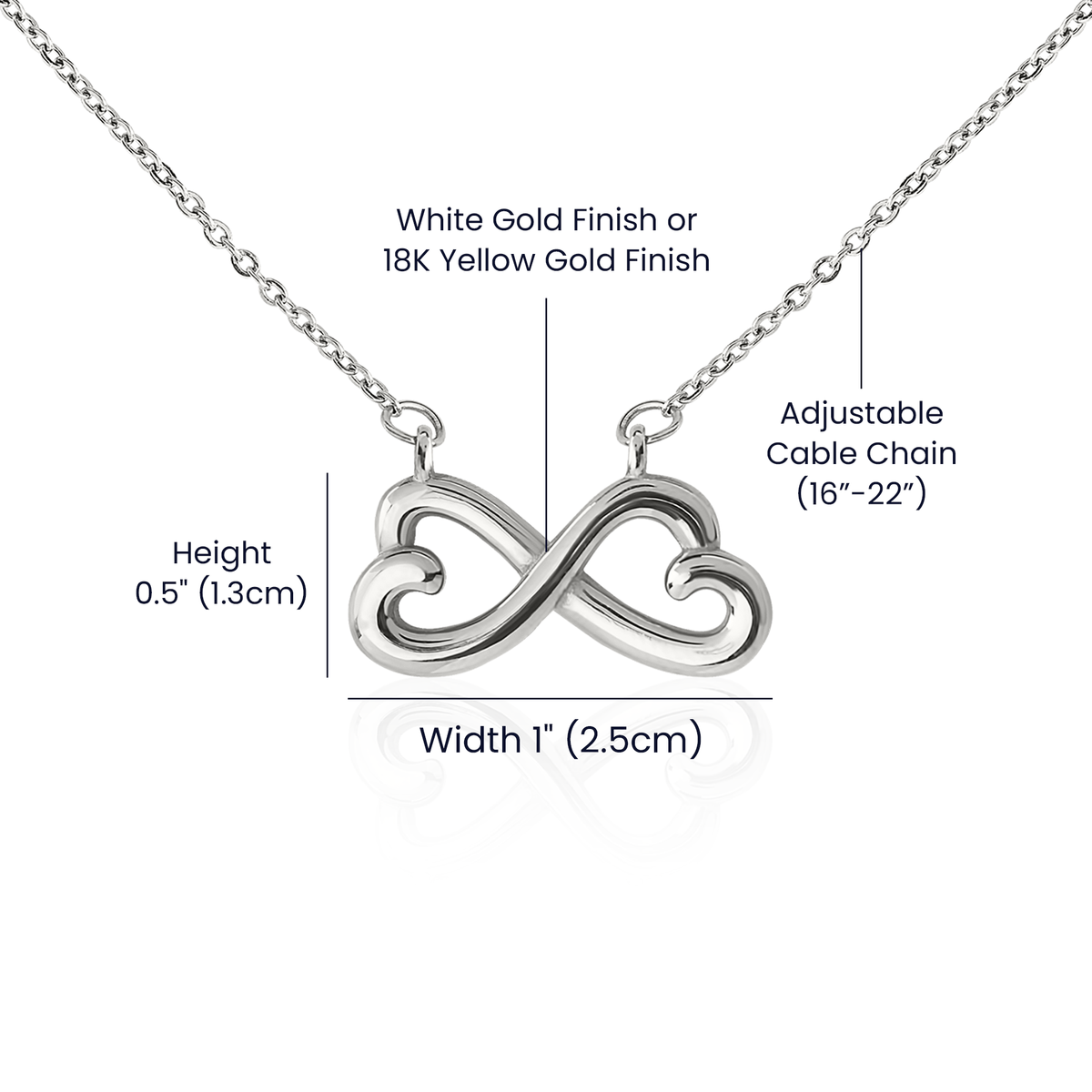 💗 À Ma Meilleure Amie – Collier Cœur Infini « Liées pour Toujours »