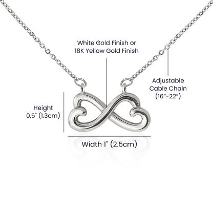💗 À Ma Meilleure Amie – Collier Cœur Infini « Liées pour Toujours »