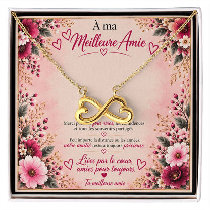 💗 À Ma Meilleure Amie – Collier Cœur Infini « Liées pour Toujours »