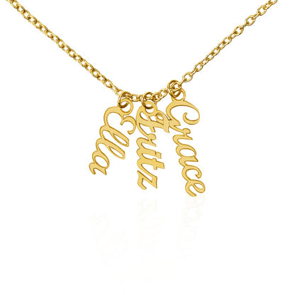 💕 Collier Multi-Prénoms Personnalisé