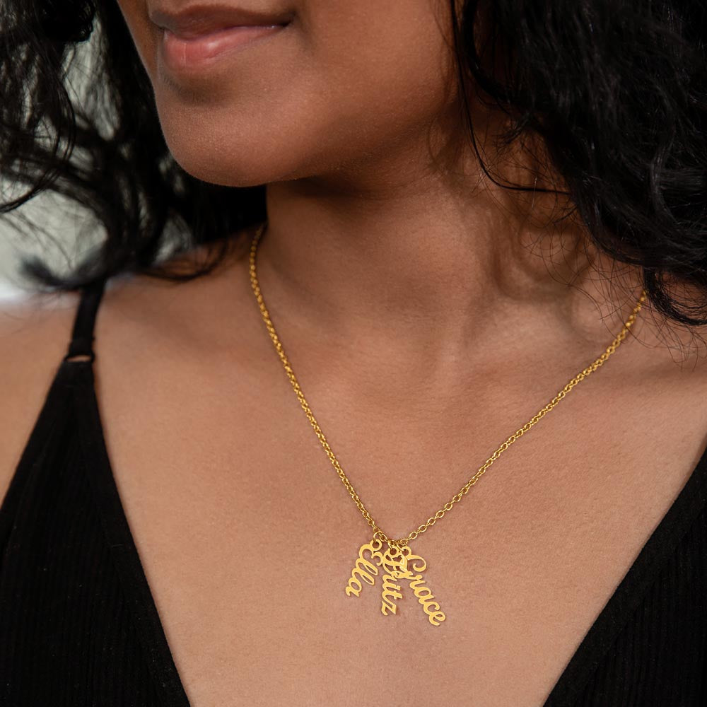 💕 Collier Multi-Prénoms Personnalisé