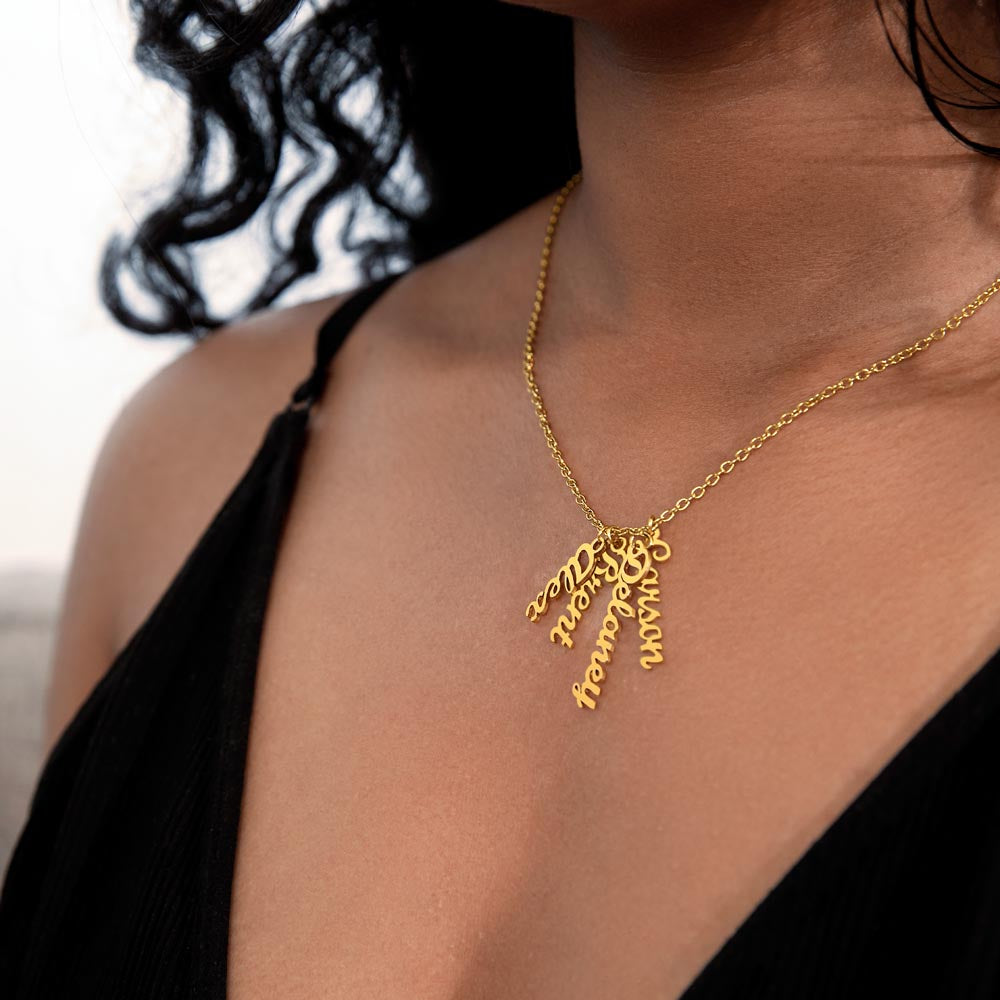 💕 Collier Multi-Prénoms Personnalisé