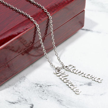 💕 Collier Multi-Prénoms Personnalisé