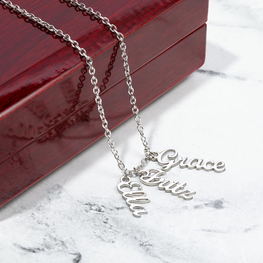 💕 Collier Multi-Prénoms Personnalisé