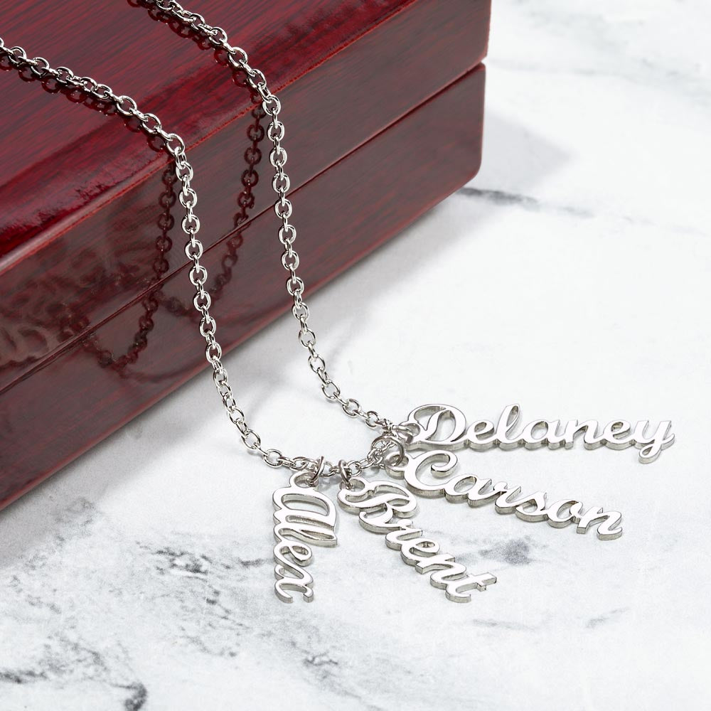 💕 Collier Multi-Prénoms Personnalisé