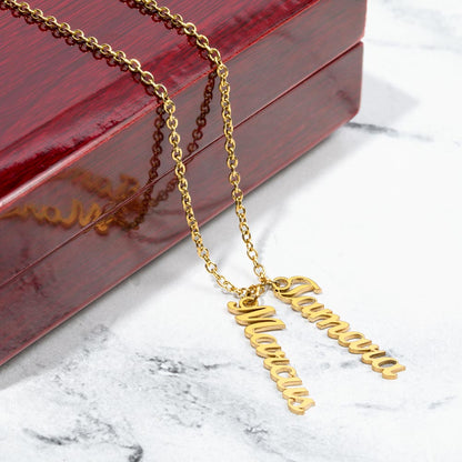 💕 Collier Multi-Prénoms Personnalisé
