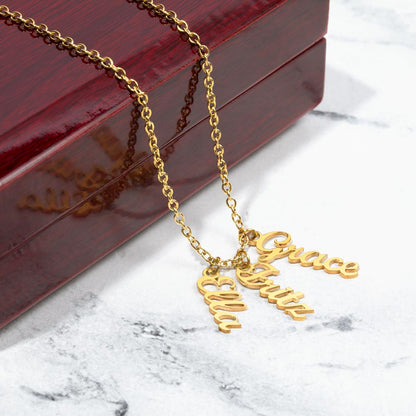 💕 Collier Multi-Prénoms Personnalisé